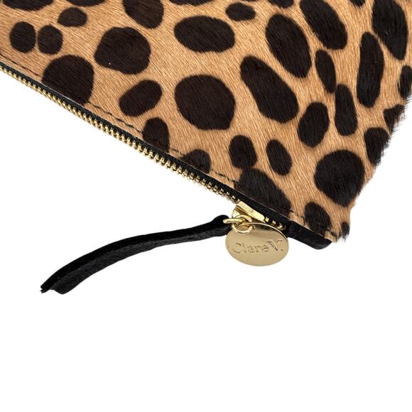 CLARE V. Oversized Laptop Clutch in Leopard - Picture 9 of 14